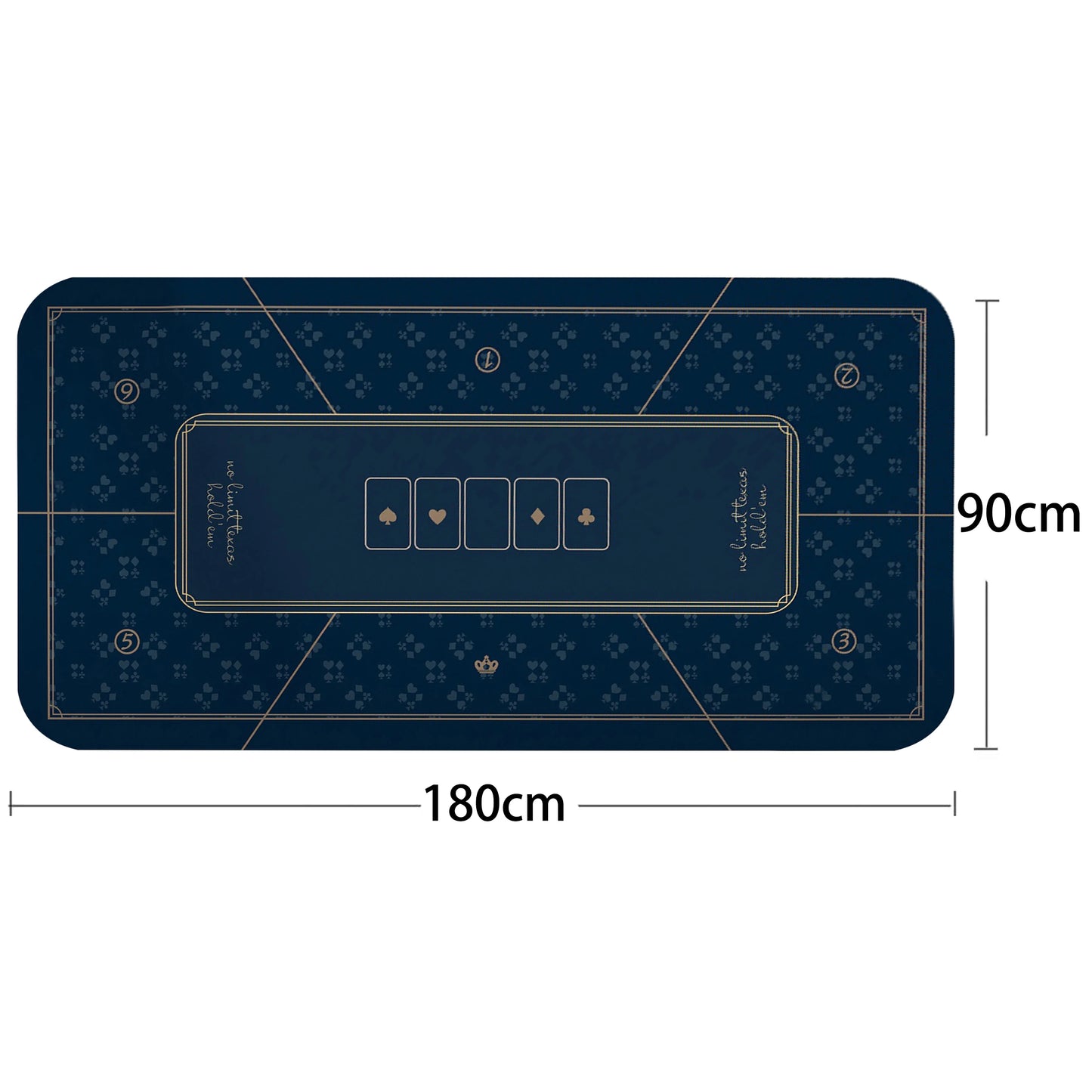 Tappetini Da Tavolo In Gomma Grandi 120x60 Cm E 180x90 Cm Per Texas Holdem Poker Party Accessori Intrattenimento