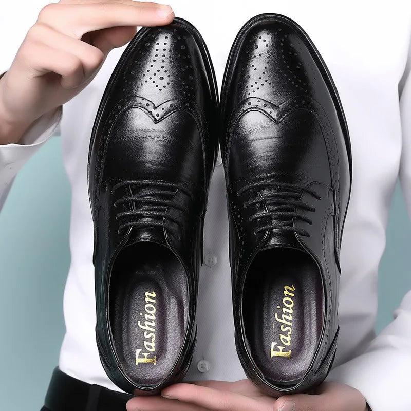 Scarpe Oxford Da Uomo Realizzate A Mano In Vera Pelle Di Vitello Brogue Eleganti Classiche Da Lavoro
