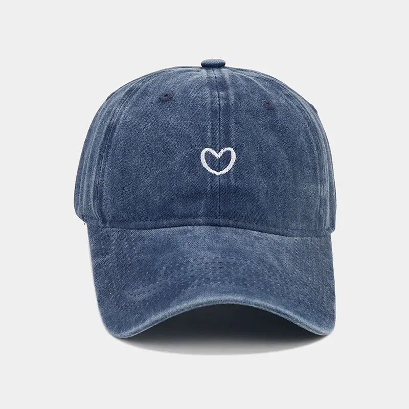 Cappello Da Baseball In Cotone Lavato Unisex Ricamato Con Amore Retro Protezione Solare Per Donna E Uomo