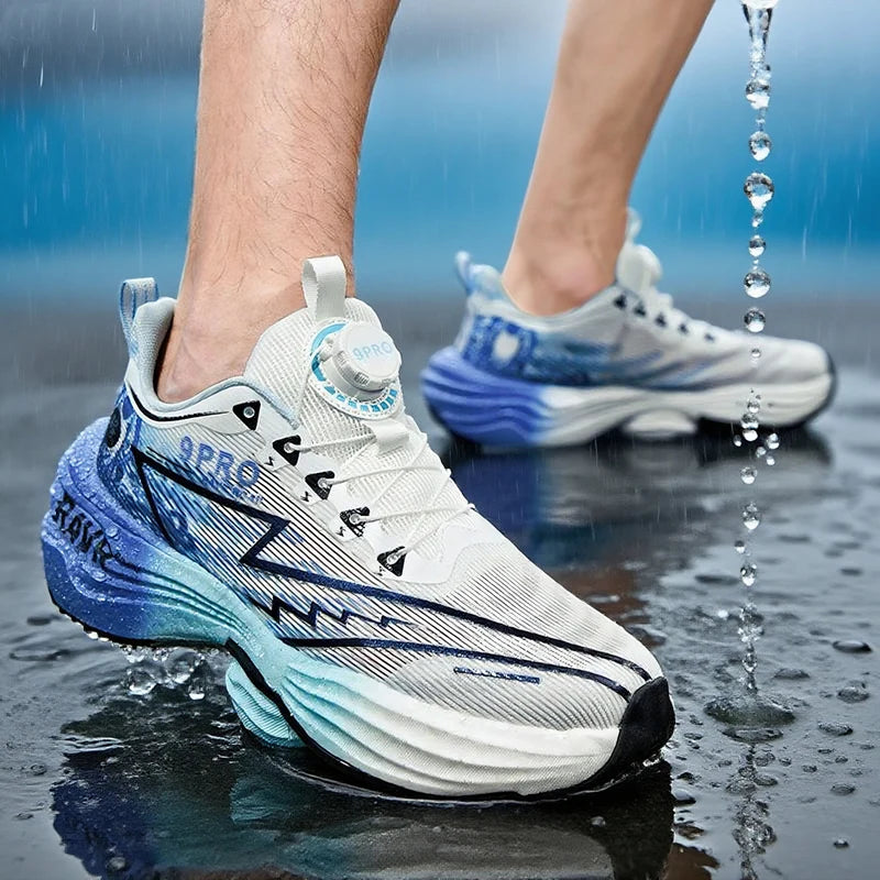 Letcomfit Scarpe Da Corsa Uomo 2025 Ammortizzazione Piastra Carbonio Scarpe Da Ginnastica Maratona Leggere Antiscivolo