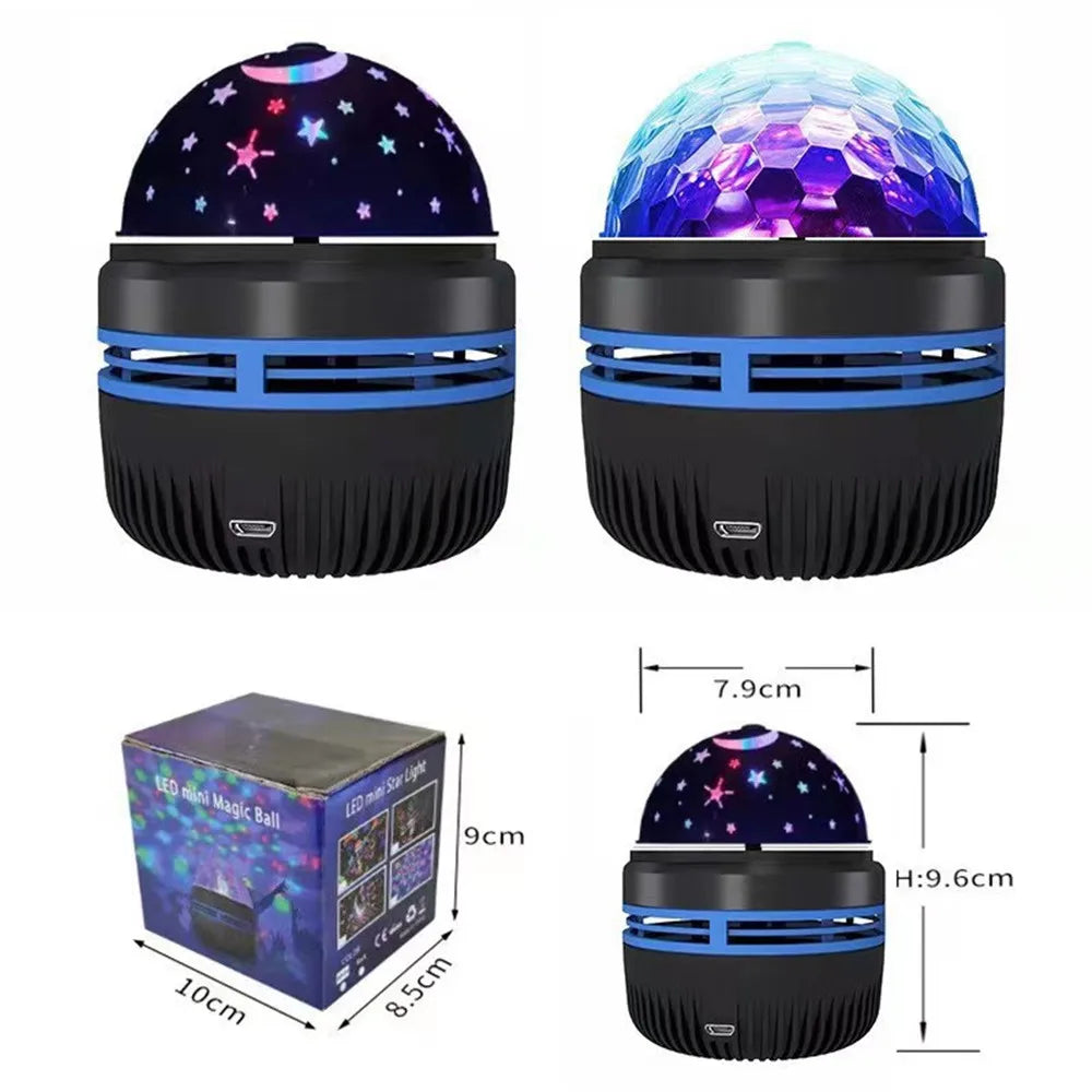 Luci Del Cielo Stellato A LED USB 5V Notturne Per Camera Da Letto Proiettore Atmosfera Decorativa Girevole A 360 Gradi