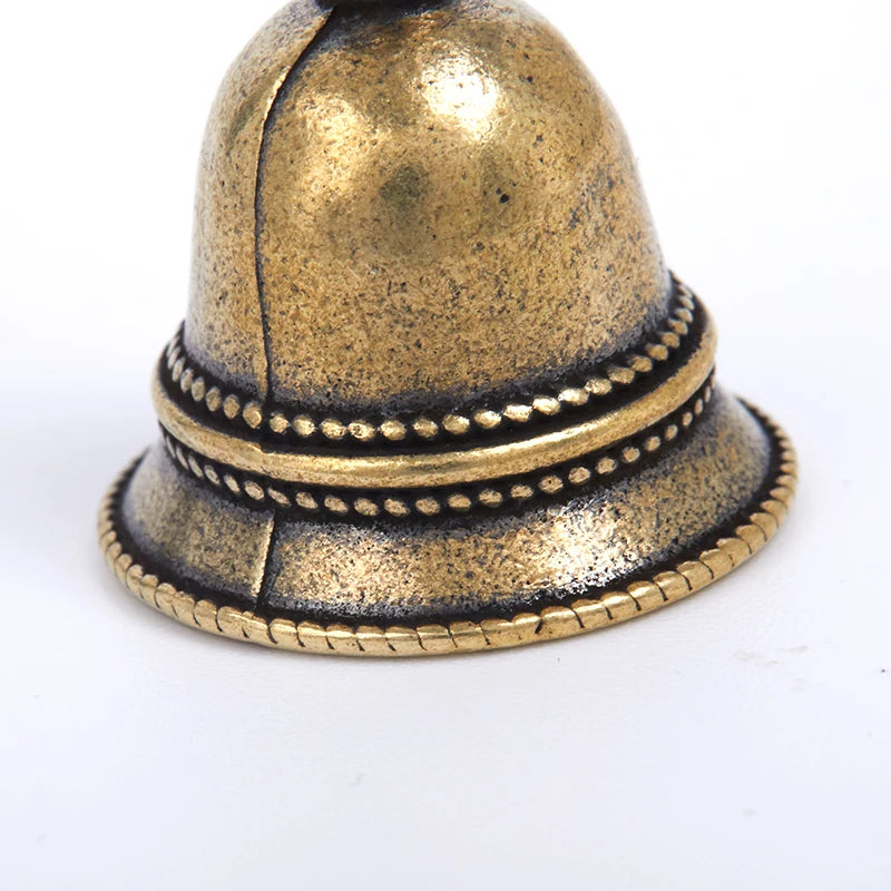 Campana A Vento In Ottone Pressofuso Decorativa Tibetano Cinese Pendente Pesa Solo 16 G Artigianale