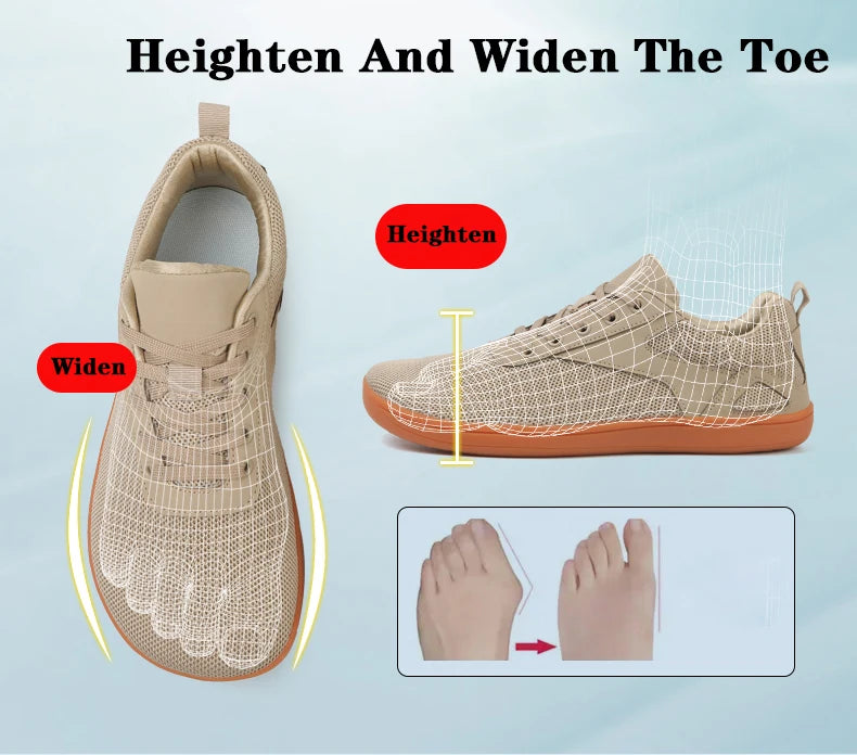 Scarpe Da Passeggio Traspiranti In Mesh Unisex A Punta Larga Per Uomo Comode Scarpe Sportive Per Esterni