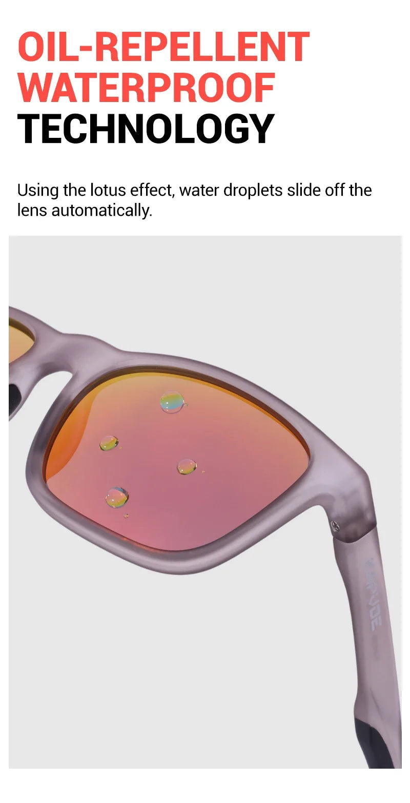 Kapvoe Occhiali da Sole Polarizzati Escursionismo Uomo Donna Montatura Leggera Fotocromatici Esterno Corsa Golf