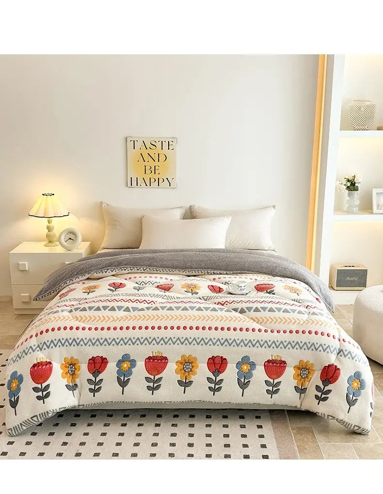 Coperta Super Spessa Inverno Autunno Taglia Queen Peluche Antistatica Morbida Confortevole Pile Coral Fleece Poliestere
