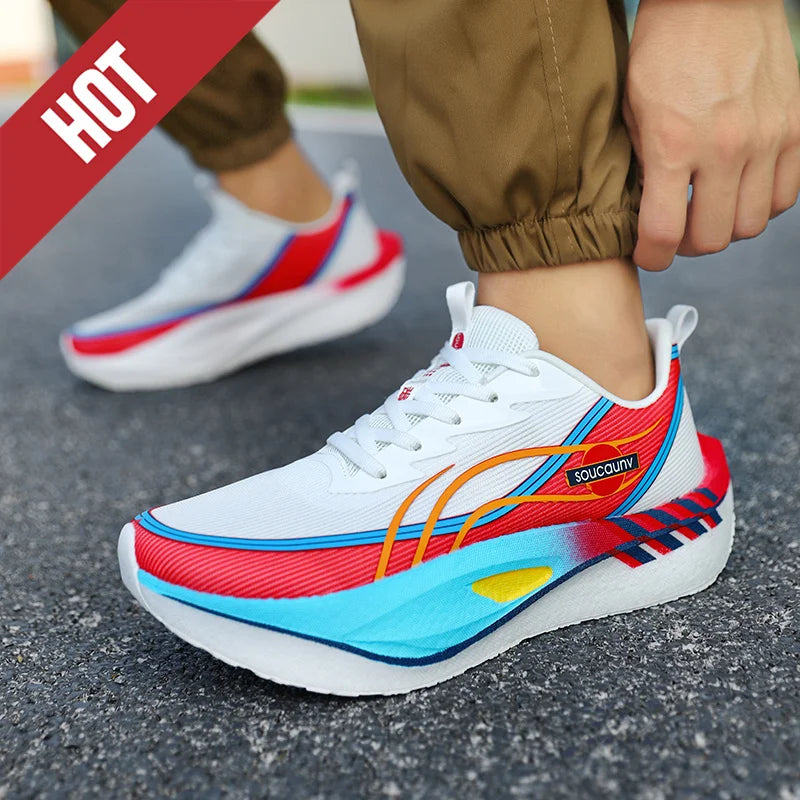 Scarpe Da Corsa Carbon Board Marathon Uomo Donna Traspiranti Leggere Antiscivolo Scarpe Da Ginnastica Atletiche