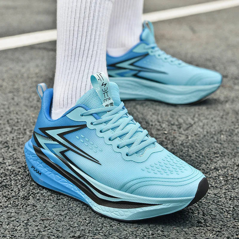 Scarpe Da Corsa Uomo E Donna Leggere Traspiranti Per Maratona Con Bordo In Carbonio Scarpe Sportive Di Tendenza