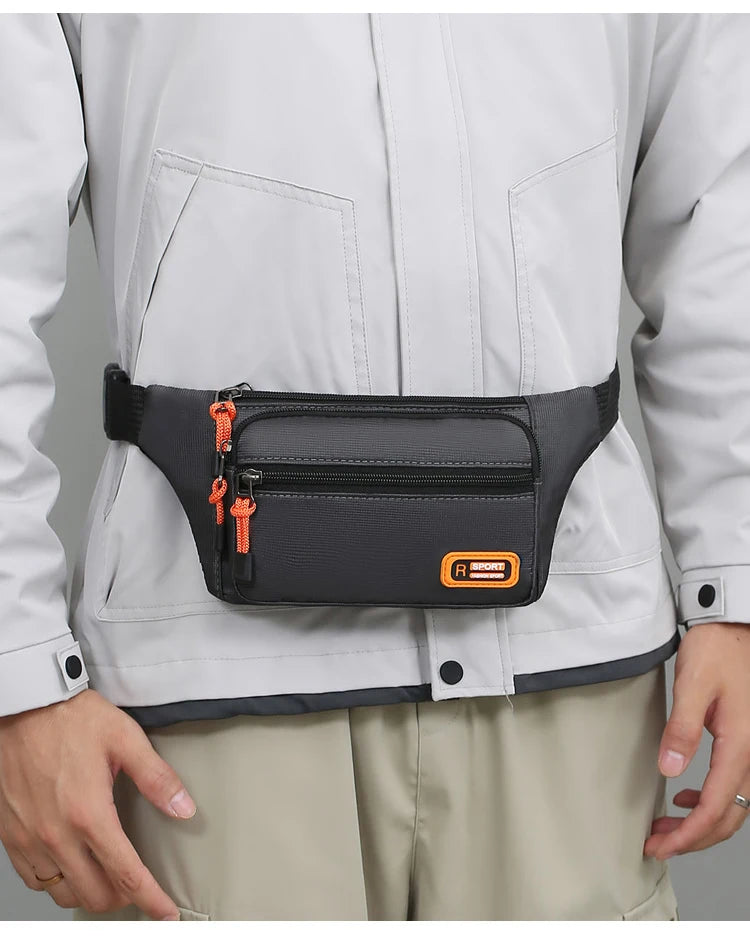 Marsupio da Uomo Impermeabile Unisex Borsa a Tracolla per Corsa e Attività Leggero e Resistente