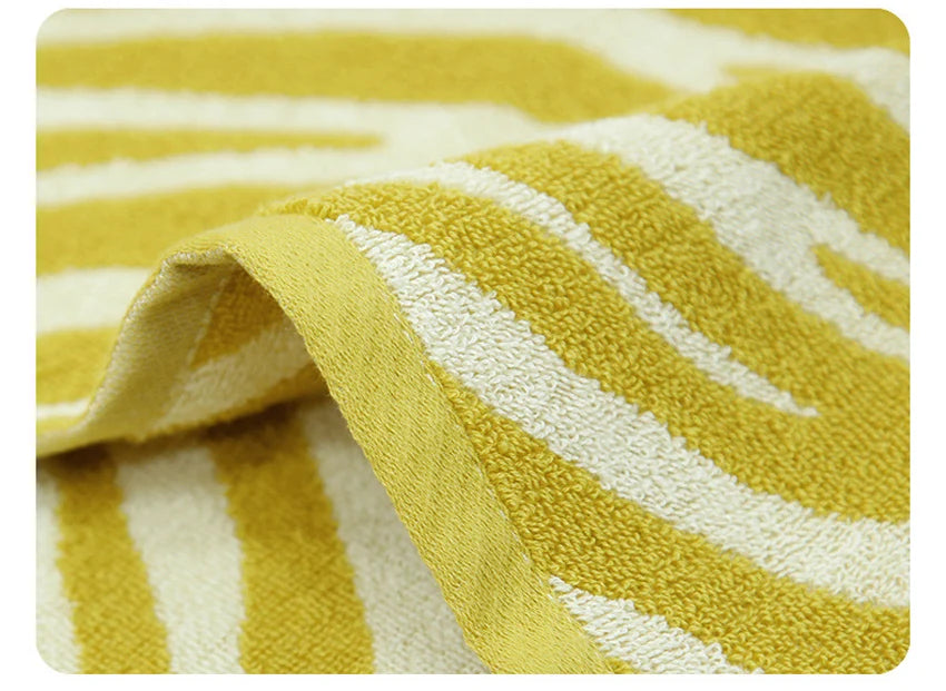 Asciugamano Viso E Mani In Cotone Morbido Con Motivo Tigre A Righe Jacquard Assorbente E Asciugatura Rapida Per Casa