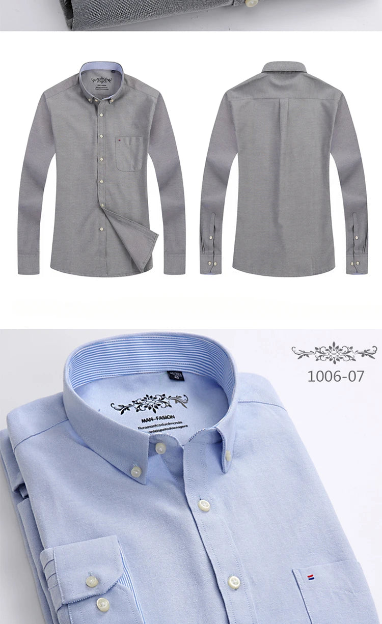 Novità Camicia Da Uomo Slim Fit Maniche Lunghe Formale Con Tasca Singola In Morbido Cotone Scozzese Per Ufficio
