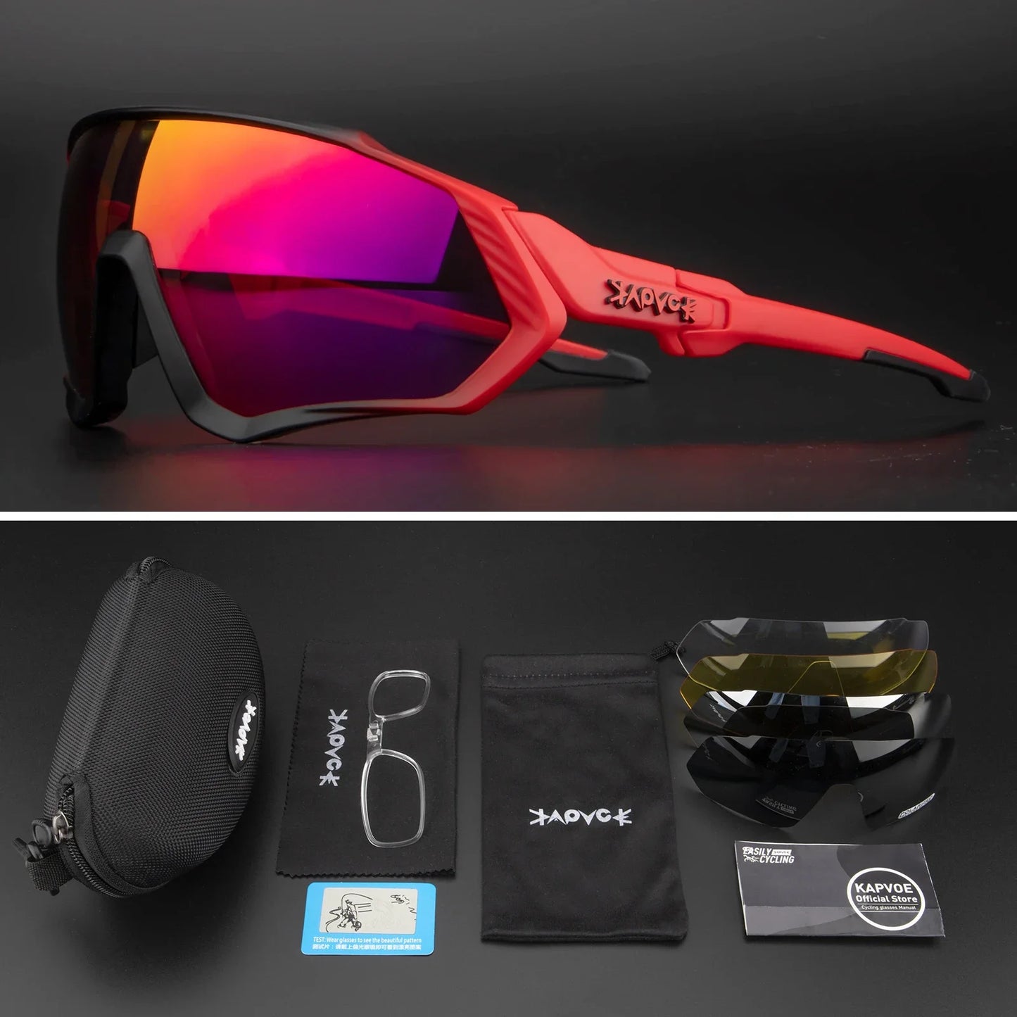 Occhiali Da Ciclismo Polarizzati Per Sport All'Aperto Corsa Pesca MTB Bici Da Strada Unisex Uomo Donna