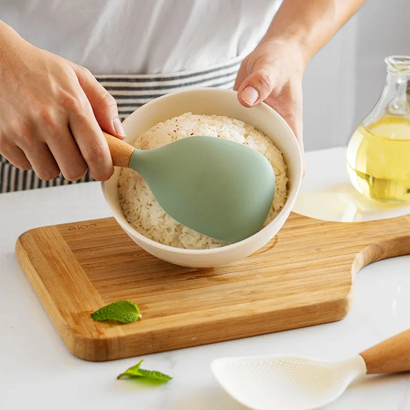 Cucchiaio Da Cucina In Silicone Antiaderente Antiscottatura Resistente Alle Alte Temperature Utensile Durevole