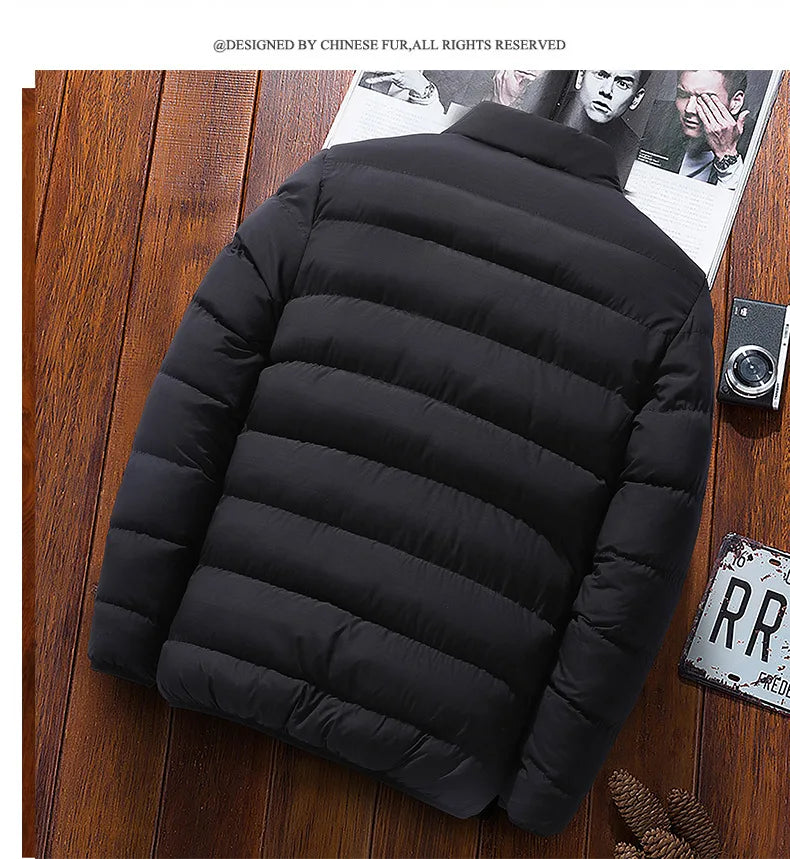 Giacca Invernale Con Zip Unisex 2025 Abbigliamento Casual Cotone Sottile Da Uomo E Donna