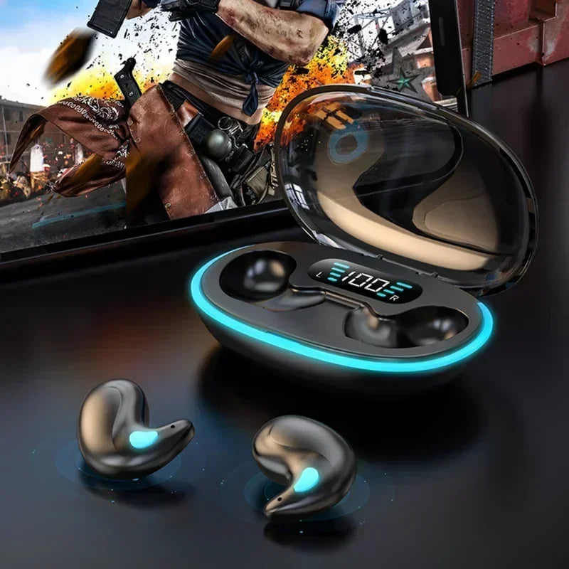 X55 Auricolari Per Dormire Mini Cuffie Wireless TWS Bluetooth Cuffie Stereo Con Microfono Chiamata HD Sport