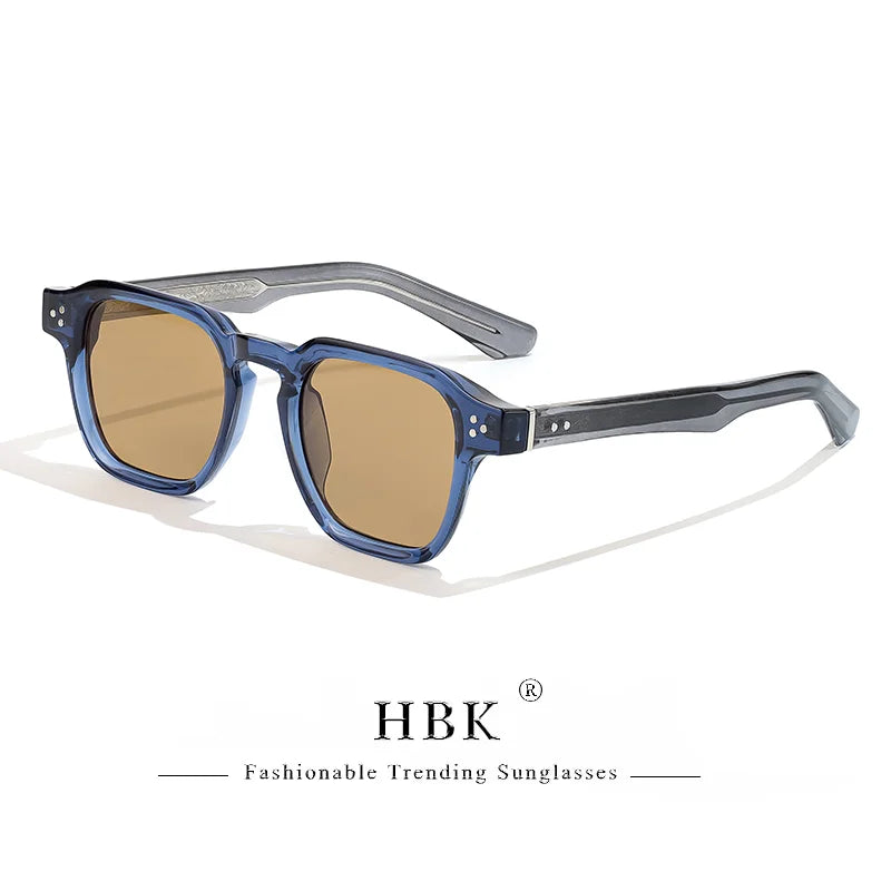 HBK Occhiali Da Sole Uomo Vintage Square Gradient UV400 Sport Outdoor Festa Vacanze Viaggi Guida