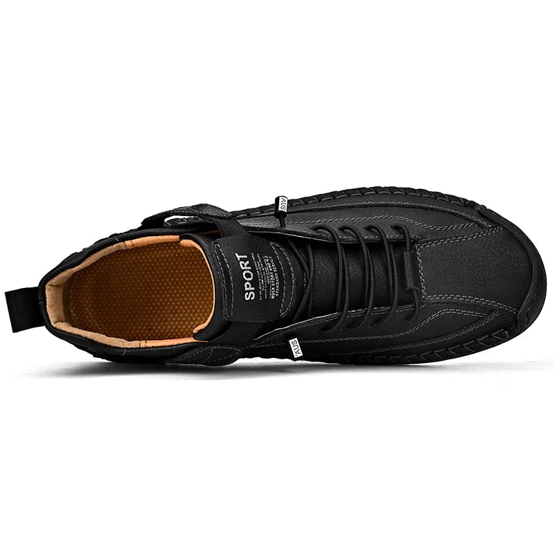 Scarpe In Pelle Cucite A Mano Uomo Scarpe Casual Da Passeggio Antiscivolo Leggere Esterno Taglia 47 48 Mocassini Slip On