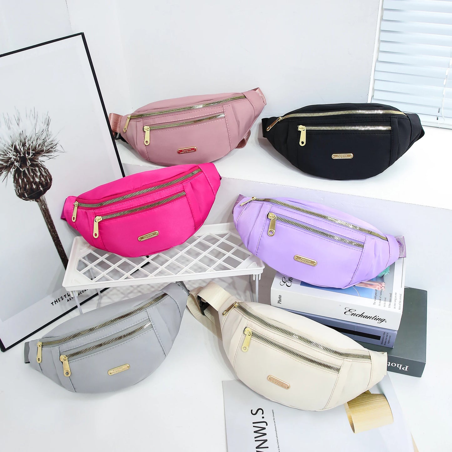 Marsupio Sportivo Da Donna Multistrato In Nylon Per Attività All Aperto Borsa A Tracolla Da Petto Per Telefono