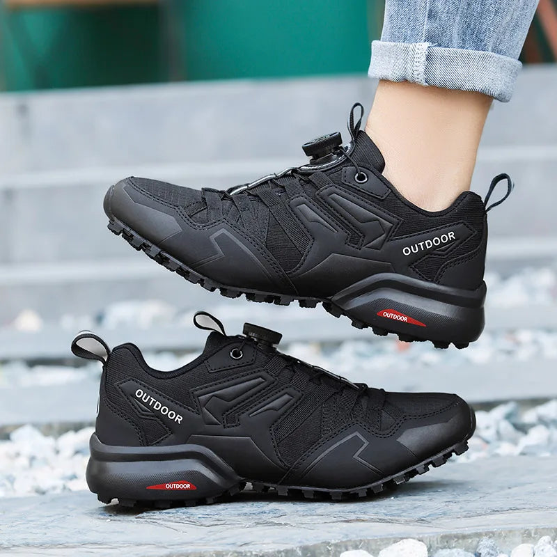 Scarpe Da Ciclismo Traspiranti Per MTB Uomo Modello X111 Con Sistema SPD Suola In Gomma E Rivestimento In Pelle