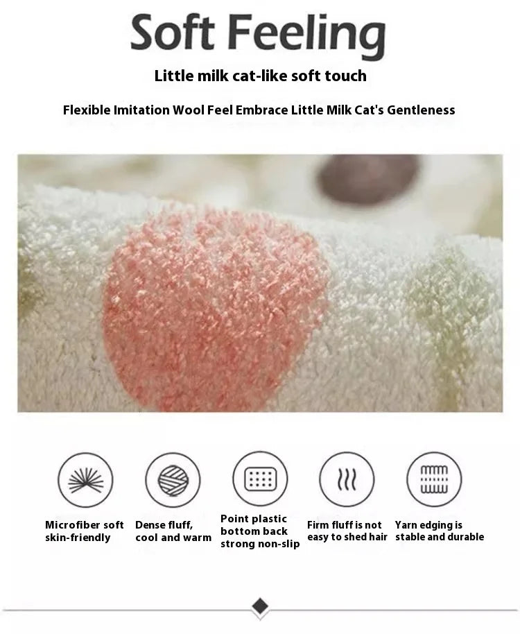 VIKAMA Tappetini Da Bagno In Imitazione Cashmere Strisce Sfumate Antiscivolo Lavabili Resistenti All Usura Decorazione