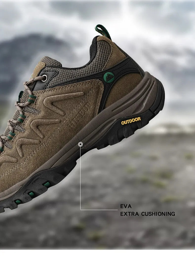 Scarpe Da Trekking Da Uomo In Pelle Hikeup Traspiranti Scarpe Da Ginnastica Da Trekking Turistiche Per Trail E Montagna