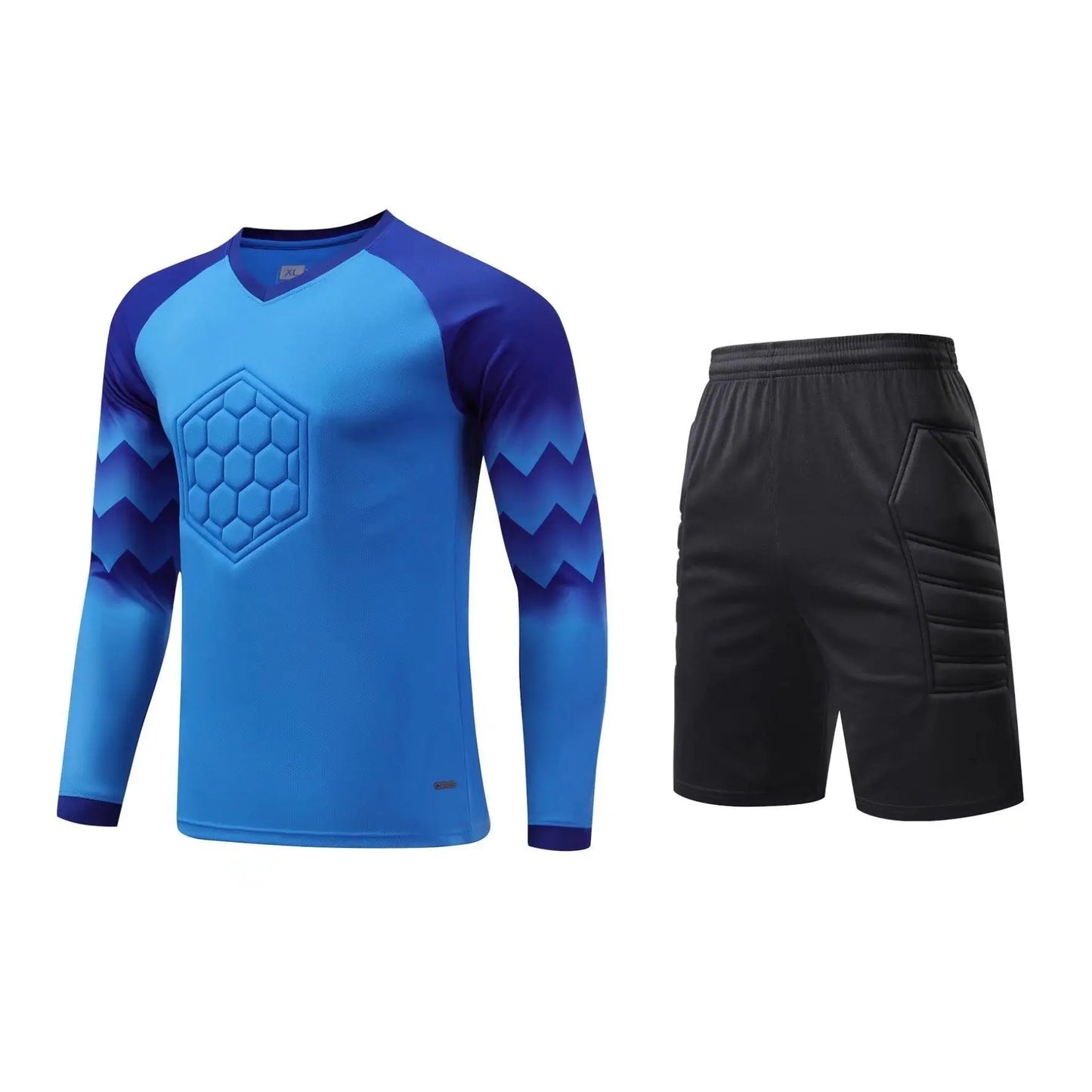 2023 uomo bambino portiere di calcio uniforme spugna protettiva manica lunga allenamento di calcio portiere top maglia da calcio pantaloni personalizzati
