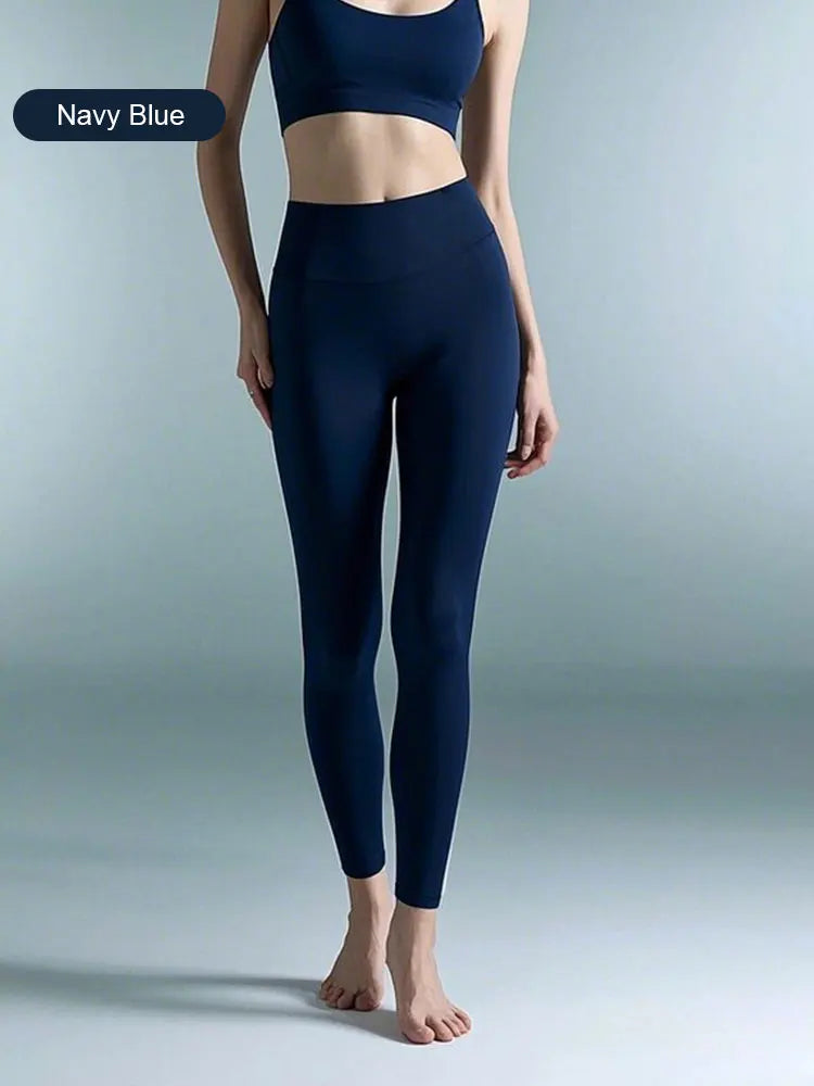 Pantaloni Da Yoga Vita Alta Per Donne Elasticizzati Quattro Direzioni Asciugatura Rapida Per Corsa Ciclismo Palestra