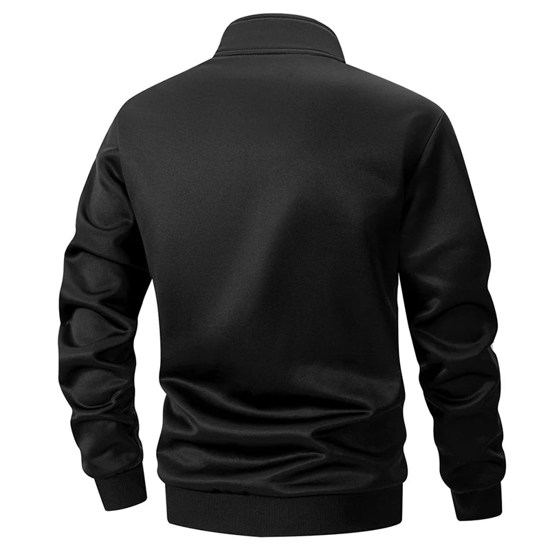Giacca Sportiva Patchwork Colorblock Da Uomo Con Tasca Kanga Autunno Inverno Foderata In Pile Calda Con Cerniera