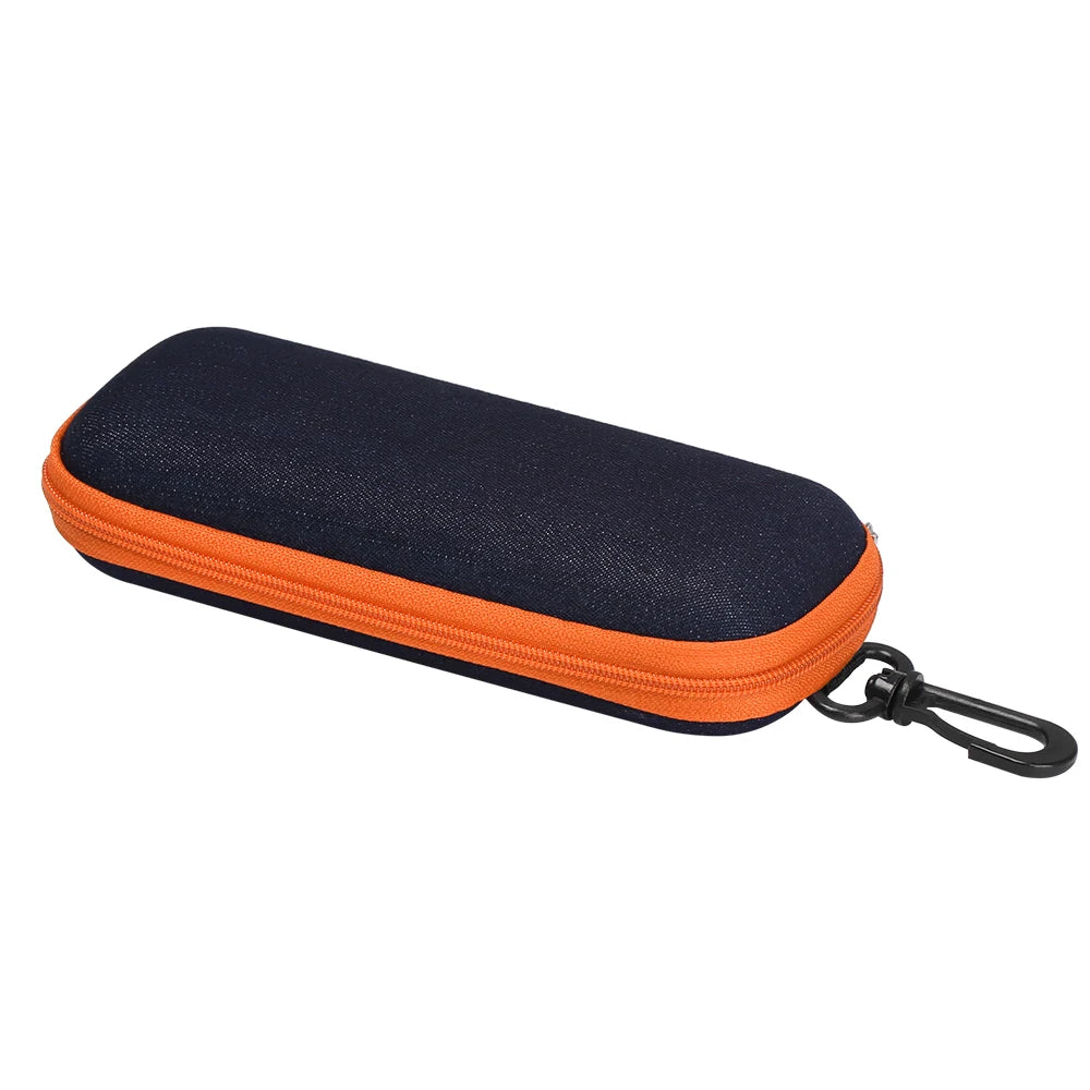 Custodia Per Occhiali In Denim Con Cerniera Scatola Portatile Per Occhiali Da Sole E Da Lettura
