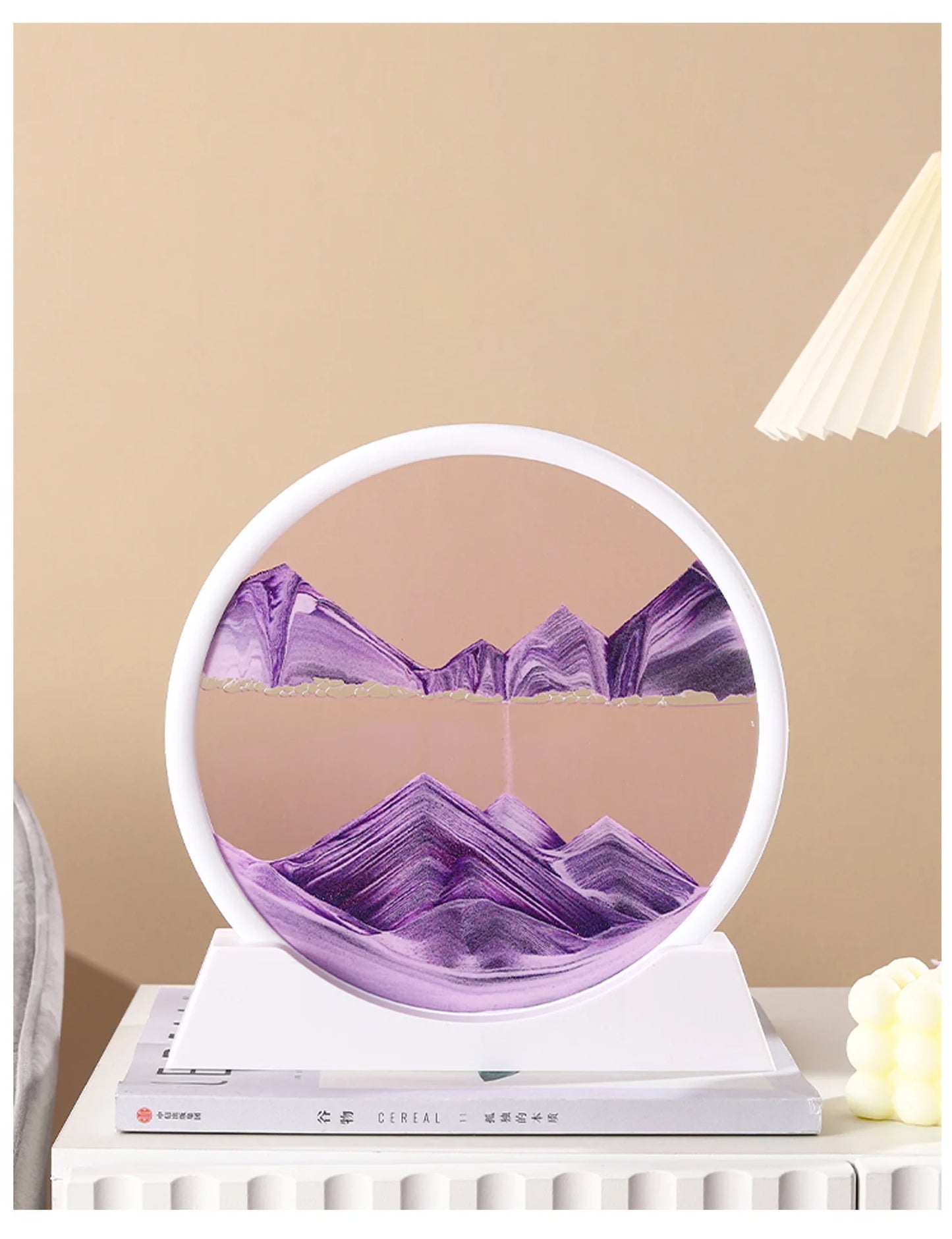 Clessidra Liquida 3D Arte Sabbia In Movimento In Vetro Regalo Originale Decorazione Per Casa E Ufficio
