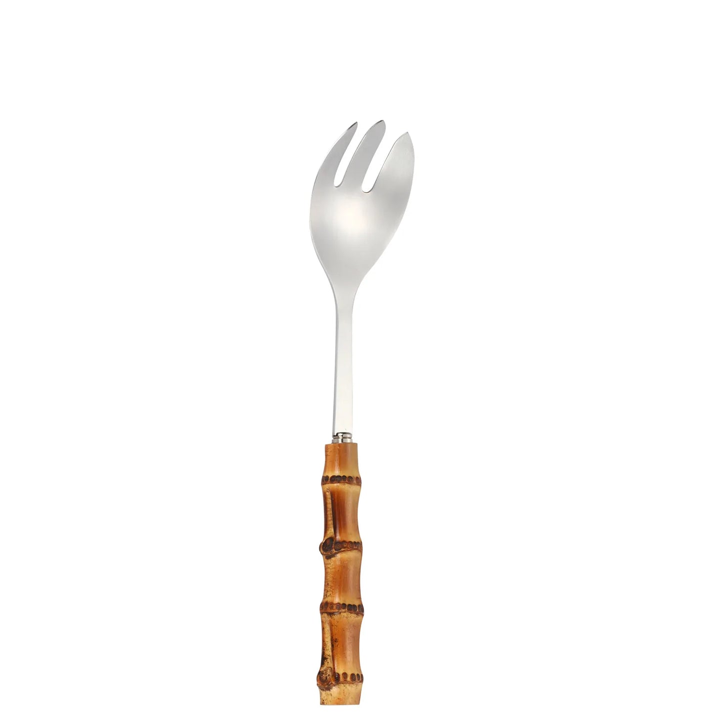 Pala Frittura In Acciaio Inossidabile Con Manico In Bambù Naturale E Cucchiaio Zuppa Giapponese Set Utensili Cucina