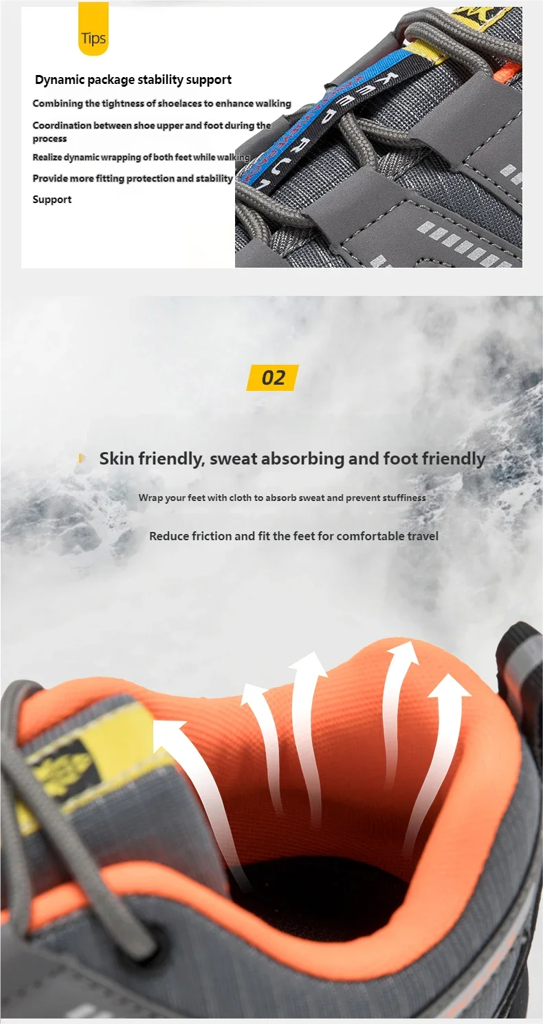 Scarpe Trekking Impermeabili da Uomo Taglia Fino a 48 Escursionismo Alpinismo Campeggio Sneakers da Bici Tattiche