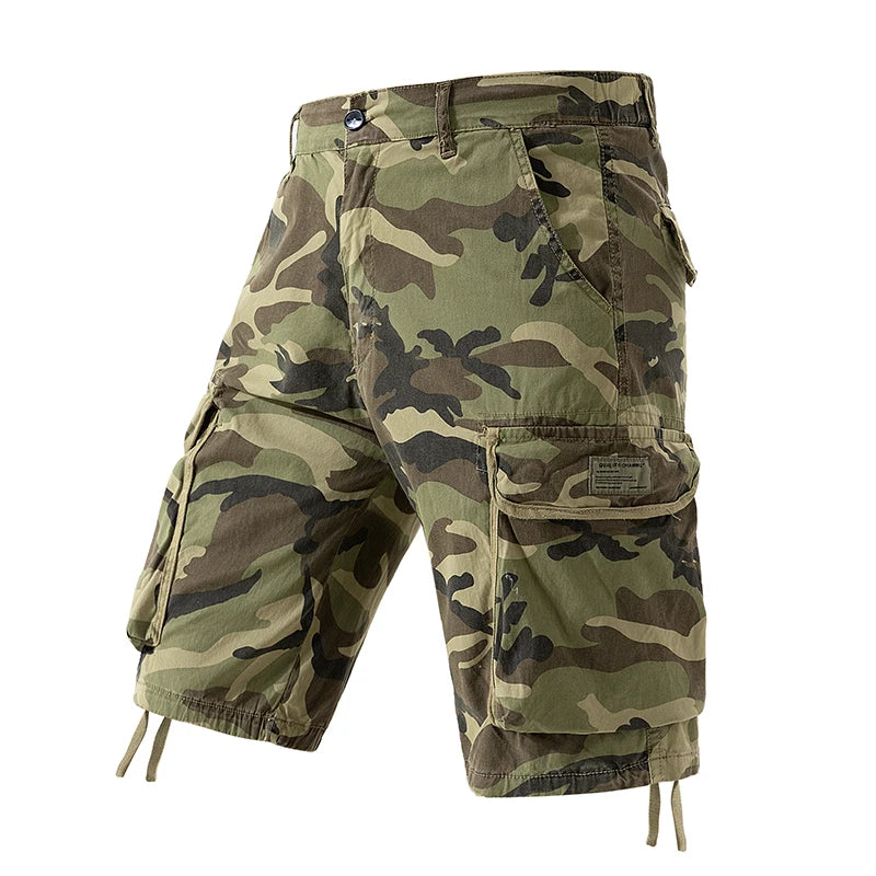 Pantaloncini Cargo Estivi Da Uomo In Cotone Con Tasche Multitasche Per Spiaggia E Tempo Libero Casual Primavera
