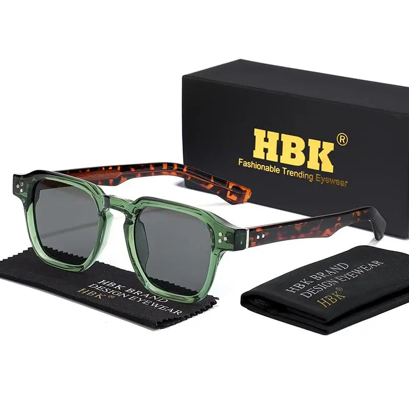 HBK Occhiali Da Sole Uomo Vintage Square Gradient UV400 Sport Outdoor Festa Vacanze Viaggi Guida