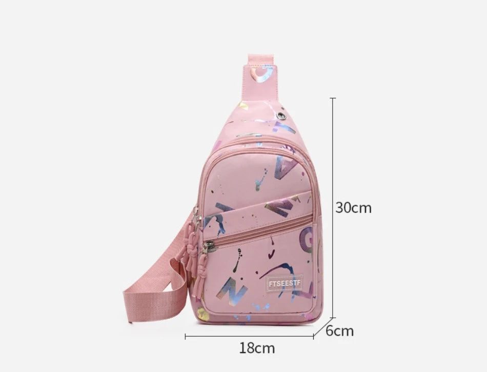 Nuova Borsa Da Petto Per Donna Leggera Con Tracolla Multistrato E Pratica Per Smartphone
