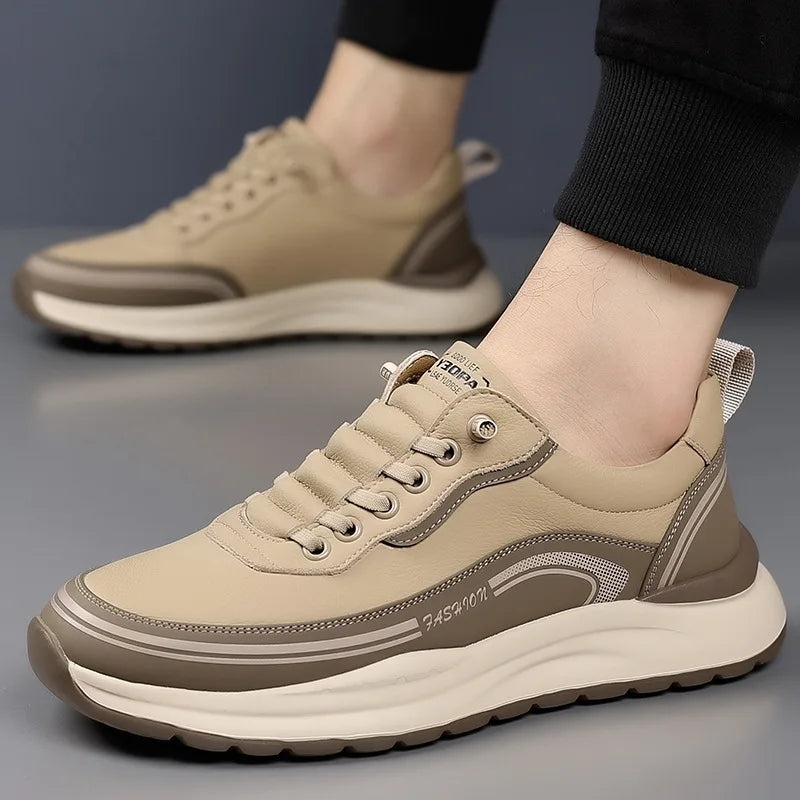 Scarpe Da Uomo Slip On In Pelle Impermeabili Antiscivolo Leggere Traspiranti Mocassini Casual Allingrosso