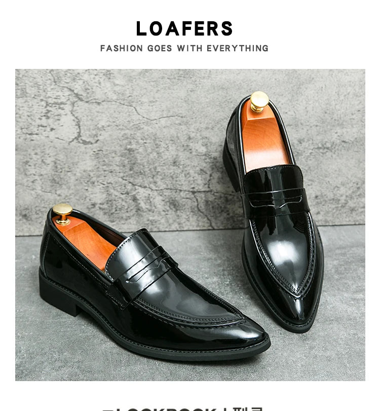 Scarpe Da Uomo In Pelle Oxford Verdi E Viola Scarpe Da Lavoro Classiche Mocassini Casual Eleganti