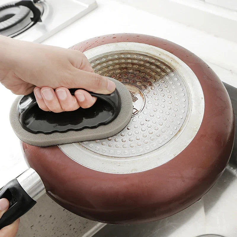 Spazzola Magica Con Spugna Smeriglio Detergente Per Gomma Cucina Bagno Ruggine Forte Decontaminazione Con Manico Utensili Pulizia Casa