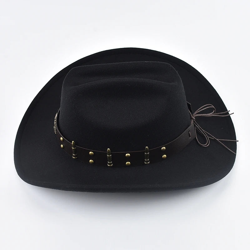 Cappello Western Cowboy Unisex Vintage Con Ampio Bordo In Tessuto Cotone Poliestere Resistente E Polivalente