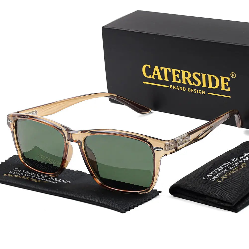 Caterside Occhiali Da Sole Polarizzati UV400 Retrò Unisex Lusso Per Guida Pesca E Sport All Aperto