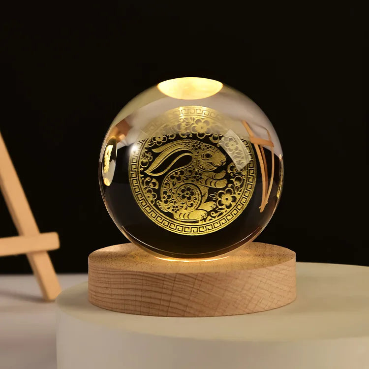 Sfera Di Cristallo 3D Del Sistema Solare Incisa Al Laser Globo Astronomia Regalo E Decorazione Per Casa