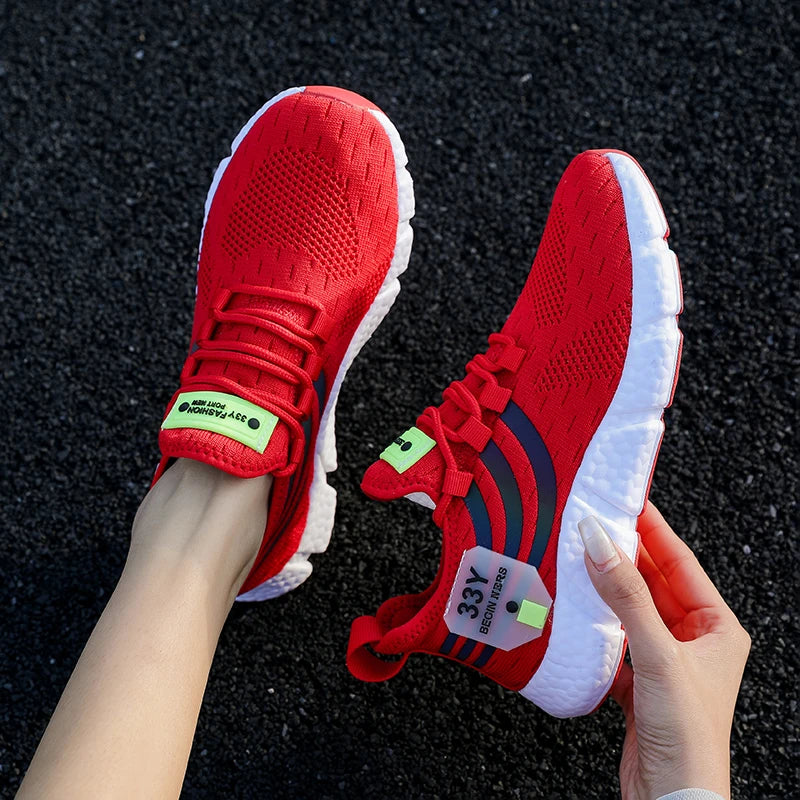 Scarpe Sportive Da Uomo Leggere E Traspiranti Sneakers Da Corsa Nere In Mesh Esterni Scarpe Da Passeggio Atletiche