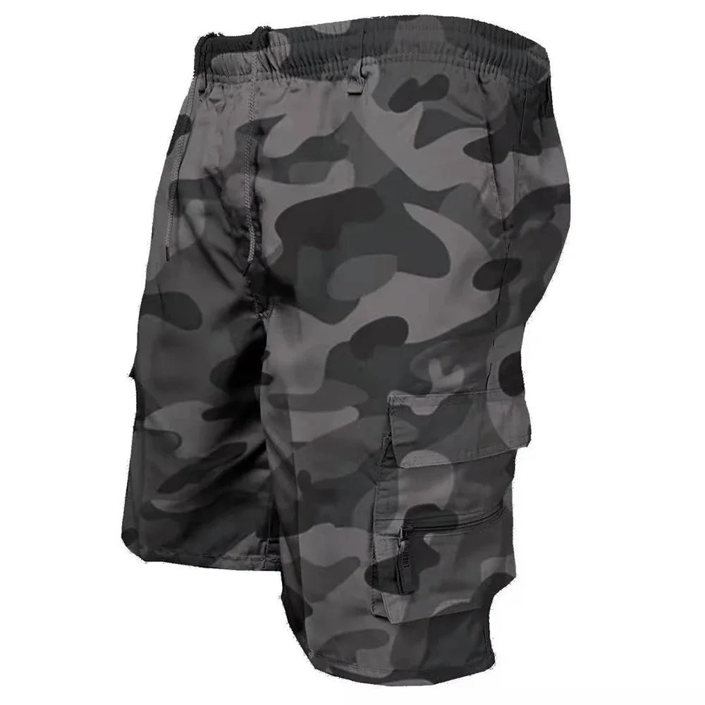 Pantaloncini Cargo Tattici Estivi da Uomo Militari con Tasche Ispirate al Mimetico per Jogging Escursionismo Lavoro