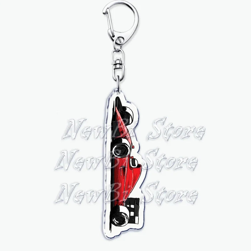 Portachiavi Con Ciondolo Per Auto Da Corsa Popolare Super Cool Per Accessori Borsa Gioielli Regali Fan Amici