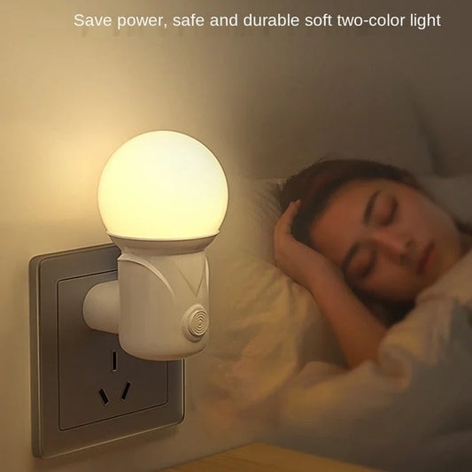 Luce Notturna LED Portatile Plug In A Due Colori Per Neonati E Cameretta Riposo In Camera Da Letto