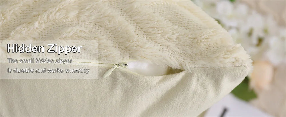 Fodera Per Cuscino Kitinjoy 45x45 In Cotone Peluche Per Divano Letto Soggiorno Casa