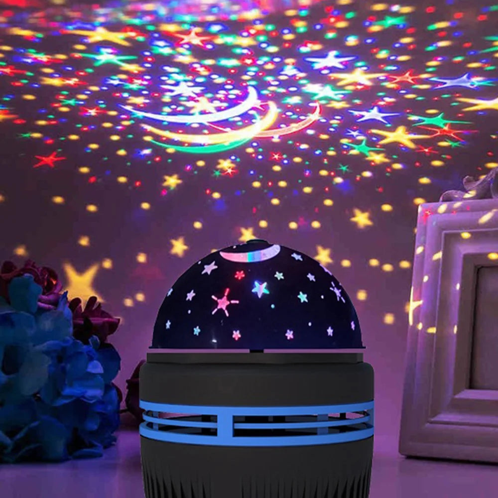 Luci Del Cielo Stellato A LED USB 5V Notturne Per Camera Da Letto Proiettore Atmosfera Decorativa Girevole A 360 Gradi