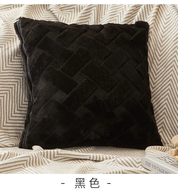 Fodera Per Cuscino In Peluche 45x45 E 30x50 Cm Per Divano Soggiorno Federa Quadrata In Cotone Decorazioni Per La Casa