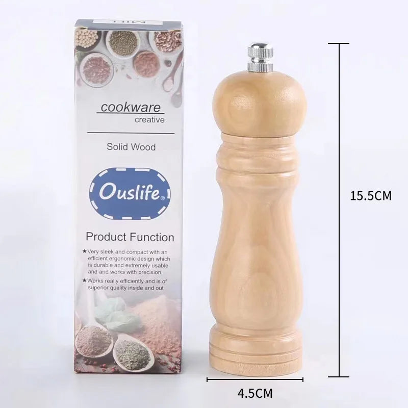 Macinapepe In Legno Olandese Manuale Per Pepe E Sale Bottiglia Condimento Per Cucina E Barbecue