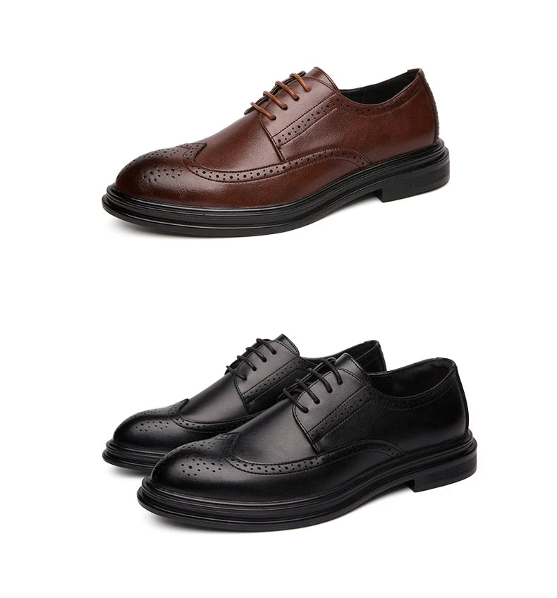 Scarpe Brogue In Pelle Di Alta Qualità Uomo Classiche E Eleganti Da Ufficio E Da Sposa