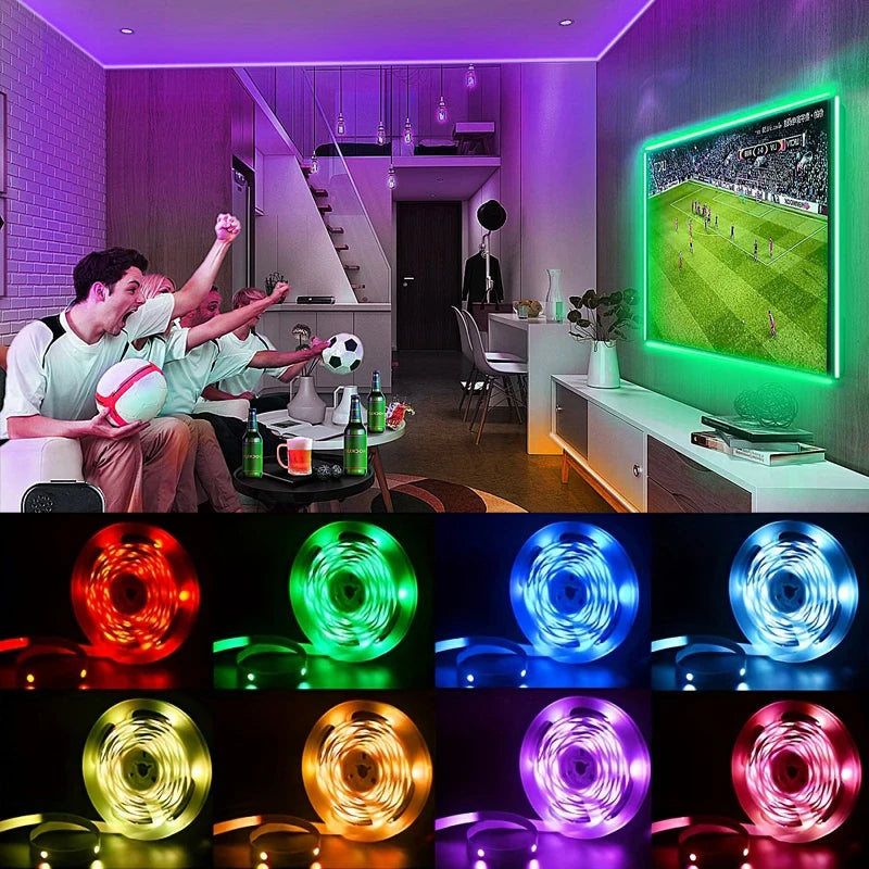 Striscia LED Per TV Controllo A 3 Tasti USB 5V Retroilluminazione TV Nastro Flessibile Decorazione Per Feste